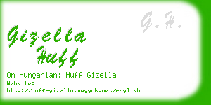 gizella huff business card